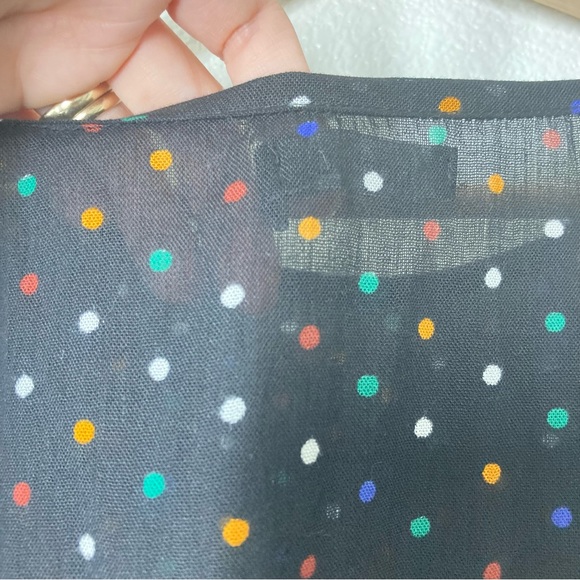 Boohoo Flowy Floral Blouse Size 18 Short Sleeves Black Colorfull Top ruffles - Picture 9 of 13